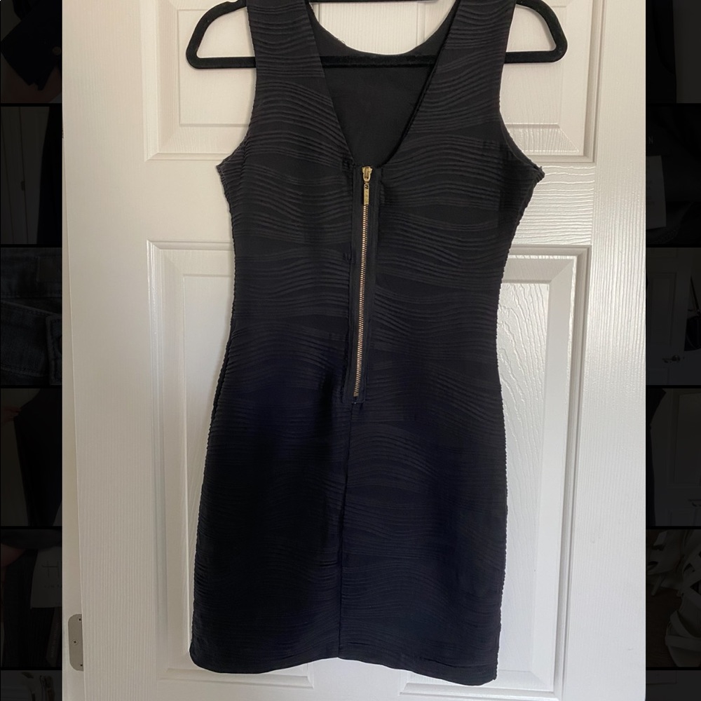 Sexy bodycon black dress